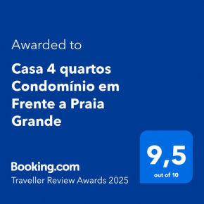 Casa 4 quartos Condomínio em Frente a Praia Grande